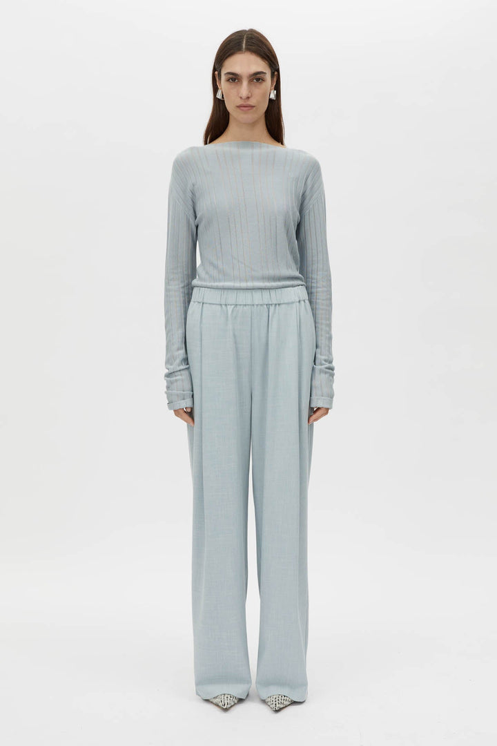 Danielle Knit Top - Misty Blue