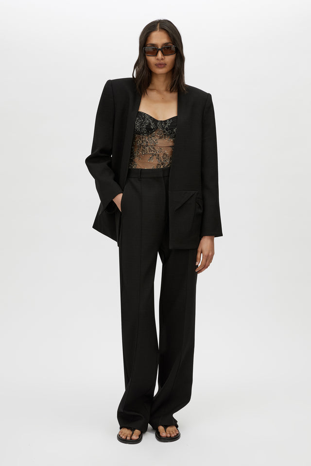Peregrine Lace Bodysuit - Black