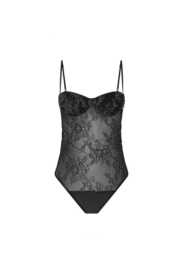 Peregrine Lace Bodysuit - Black