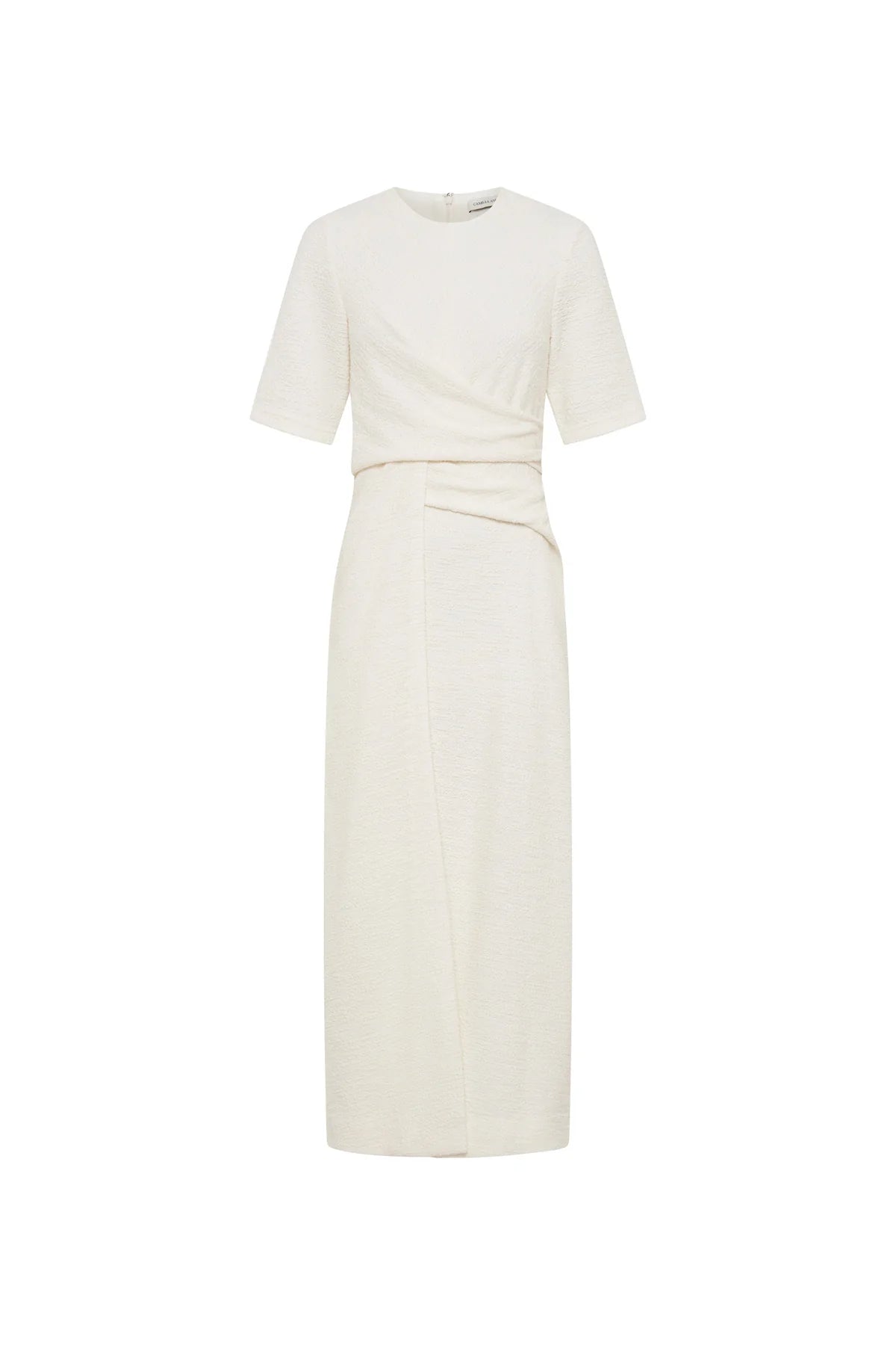 Realm Twisted Midi Dress - Cream