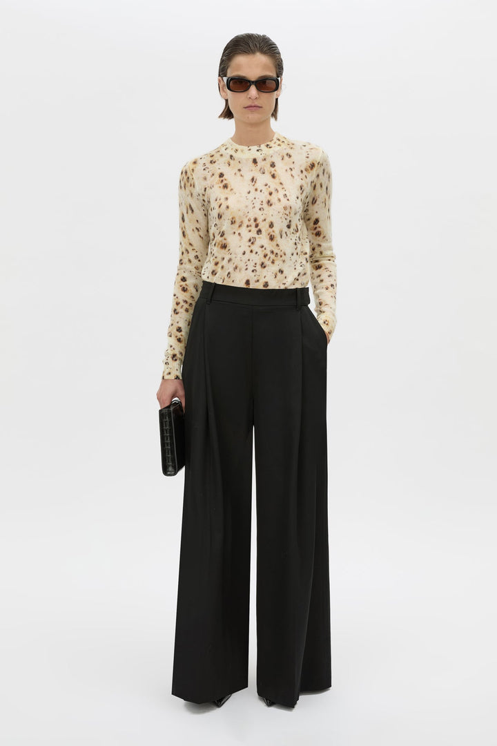 Teneva Printed Knit Sweater
