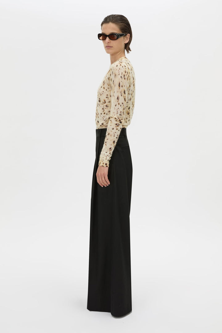 Teneva Printed Knit Sweater