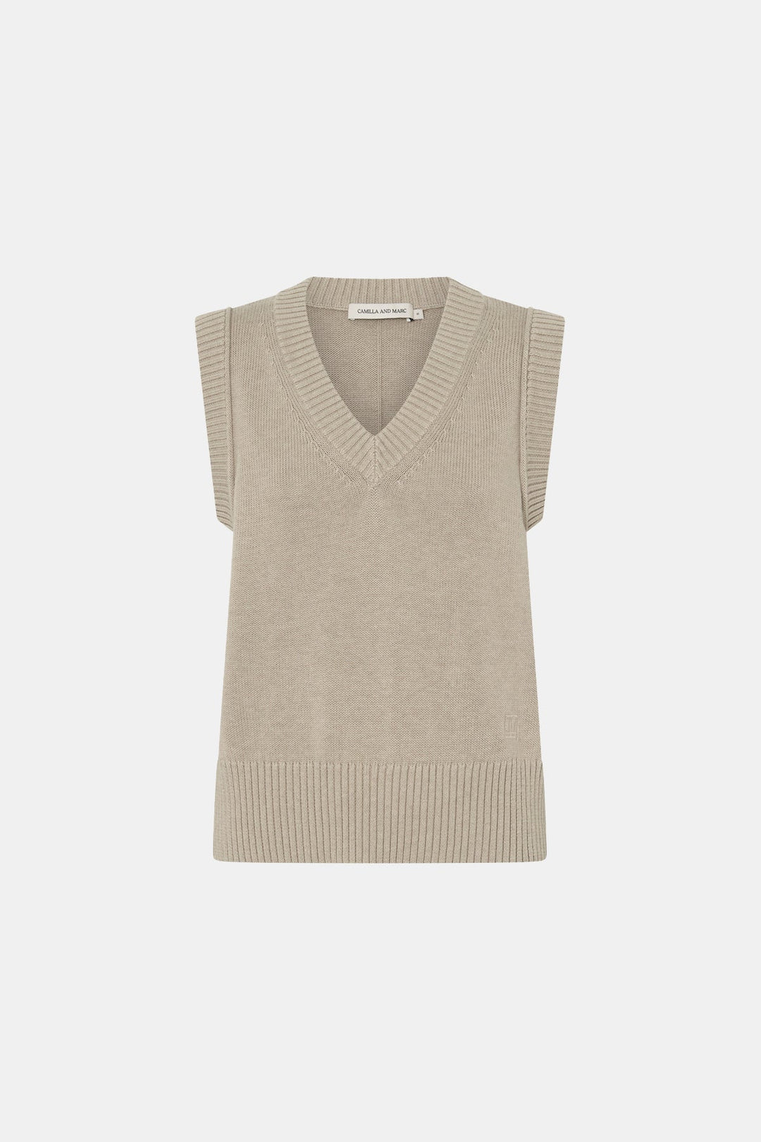 Tori Knit Vest Top - Oat