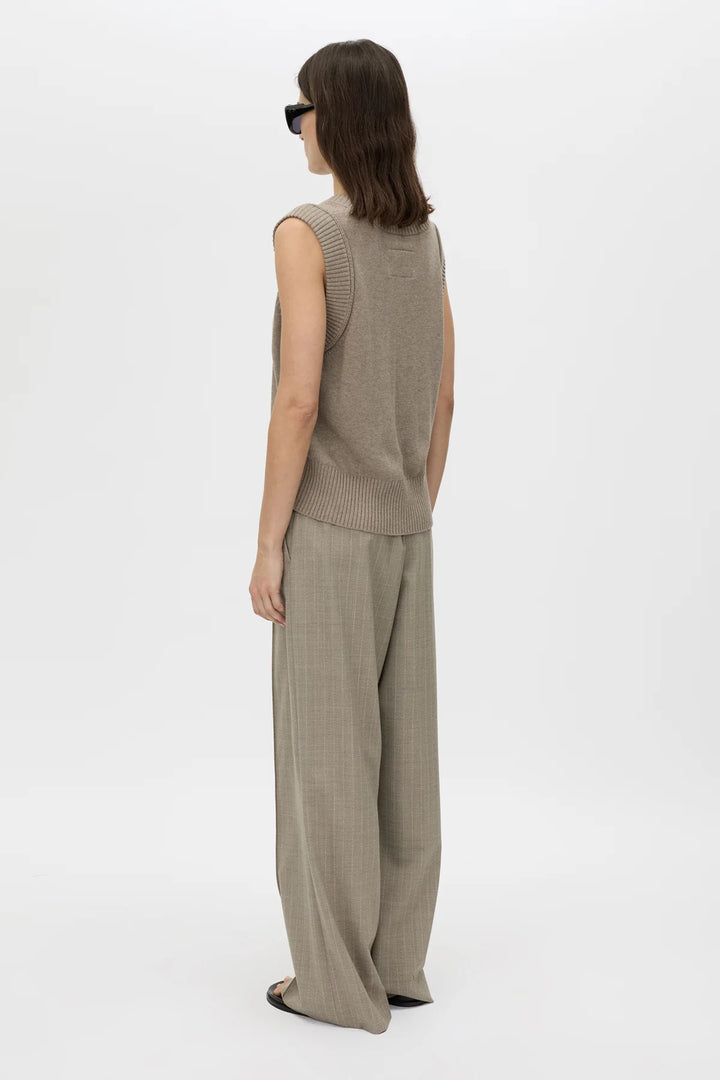 Tori Knit Vest Top - Oat