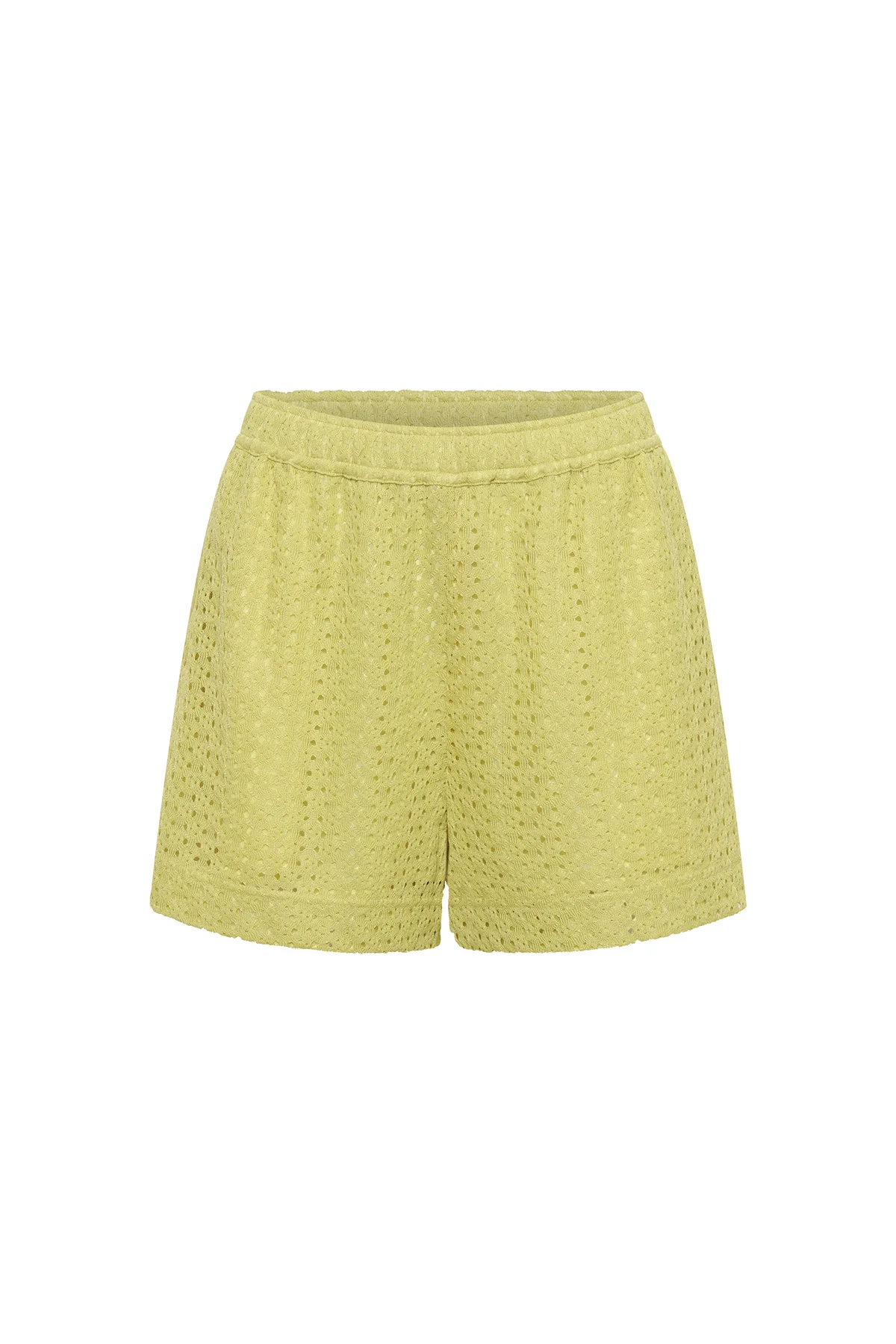 Agna Lace Shorts - Pale Lime