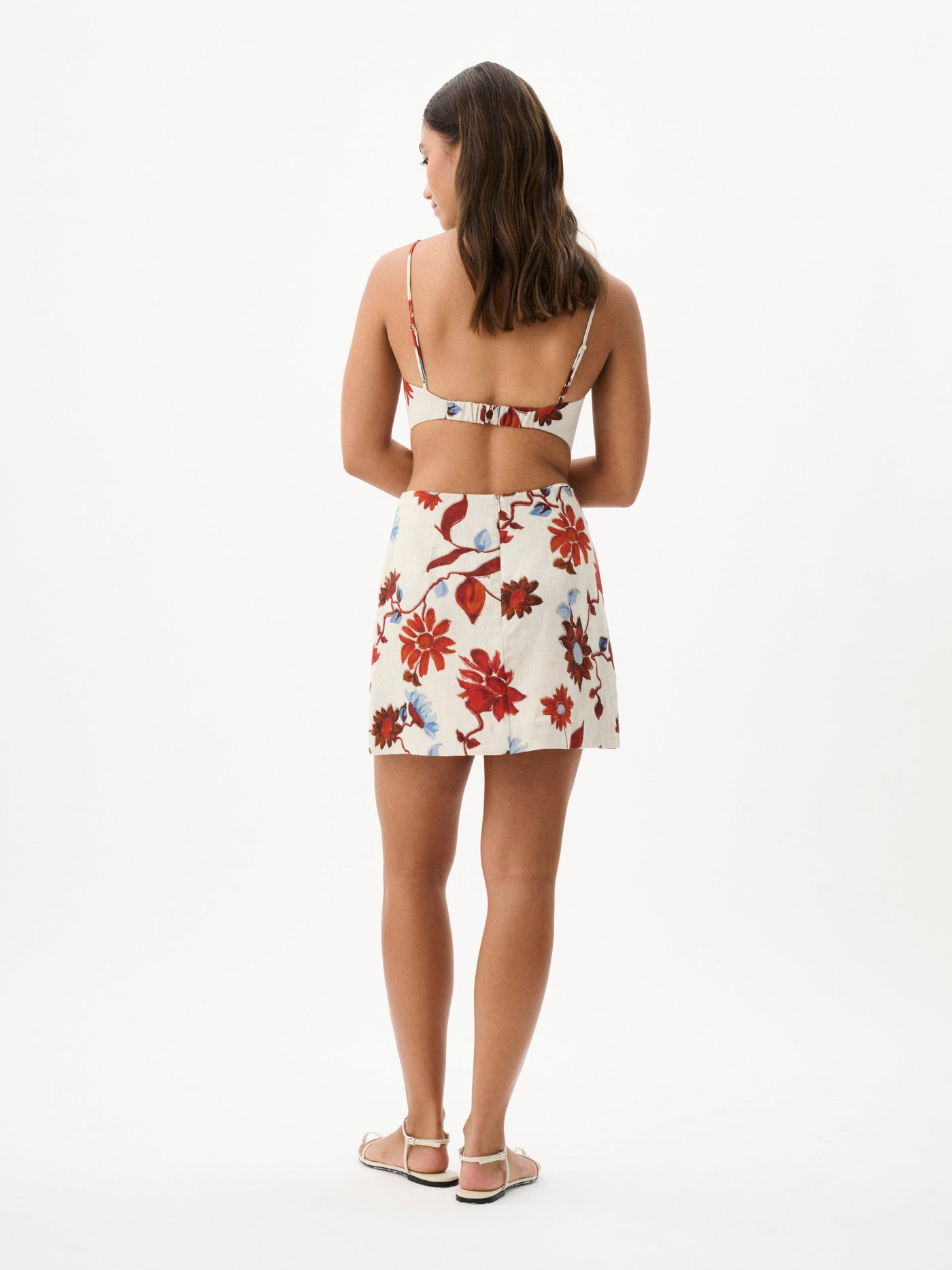 MARCY MINI SKIRT - CACTUS BLOOM SAND