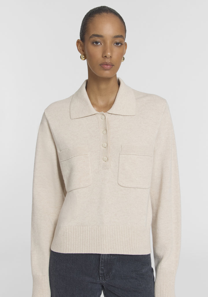 DUPLICITY KNIT - OAT MARLE