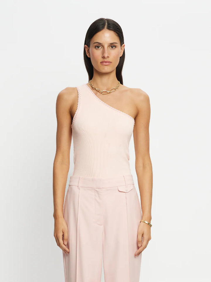 Tallulah One Shoulder Tank- Pink