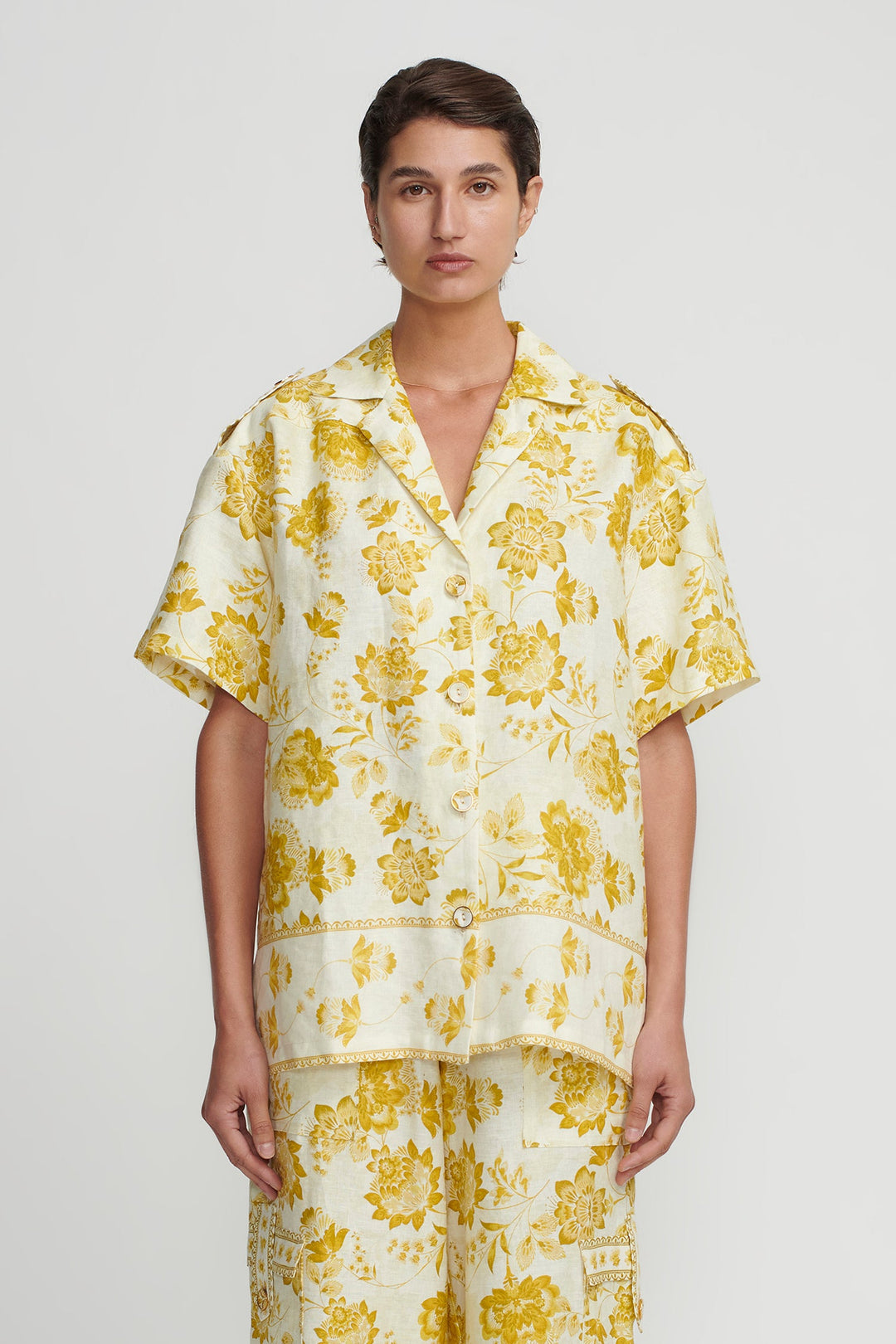 Esme Oversize Shirt Golden Nectar