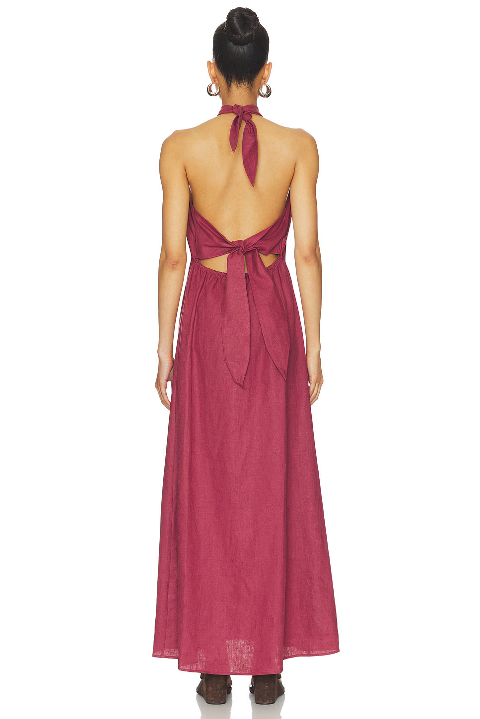 Lourdes Maxi Dress - Rhubarb