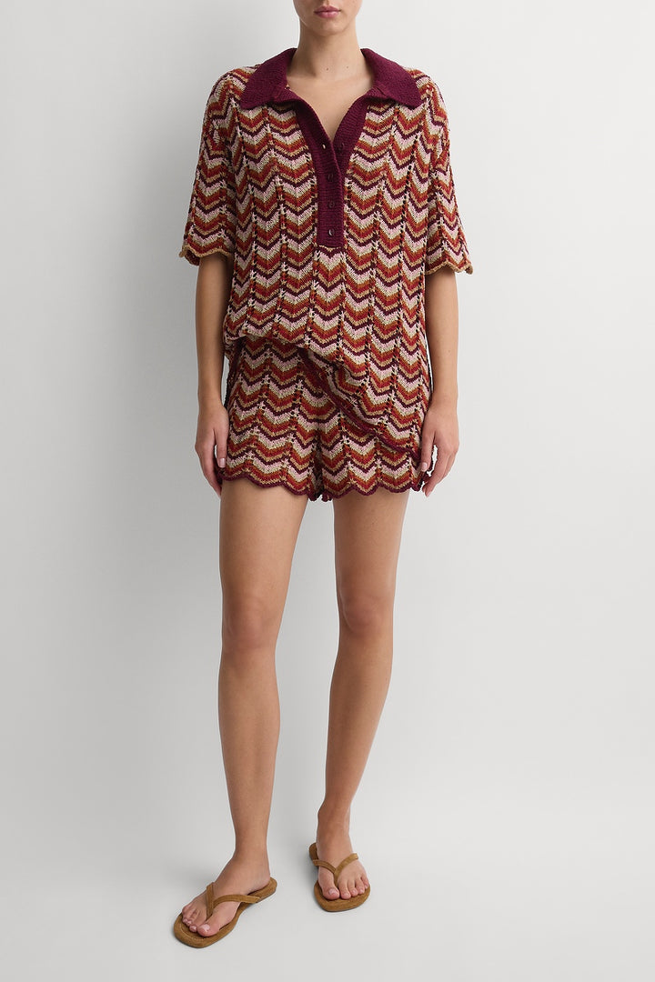 Luis Polo Top - Blanca Stripe