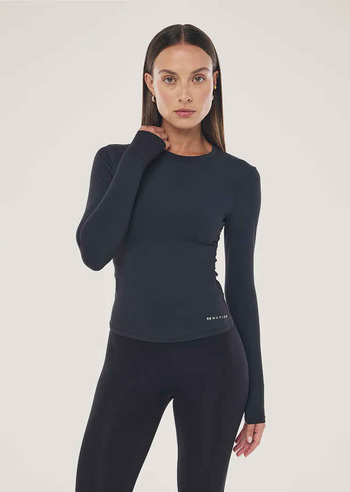Foundation LS Top -Black