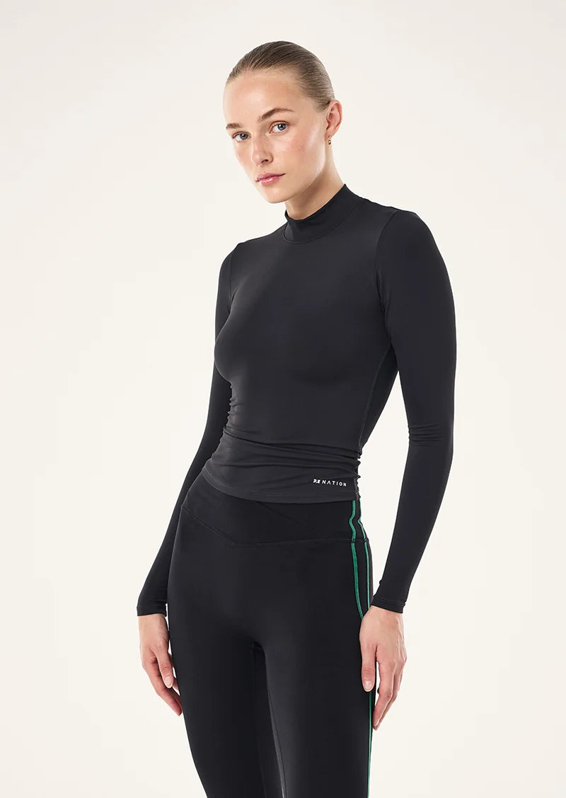 FOUNDATION MOCK NECK L/S