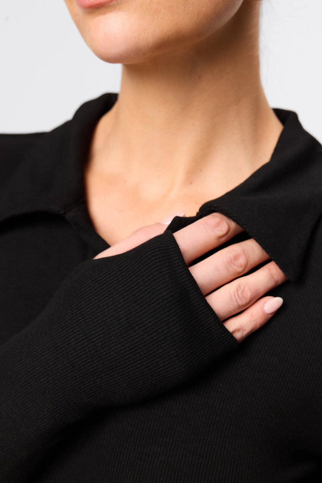 Florence Polo Top - Black