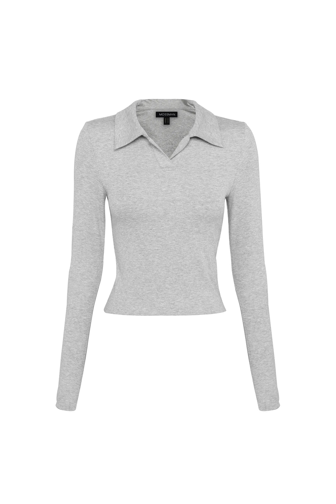 Florence Polo Top - Grey Marle