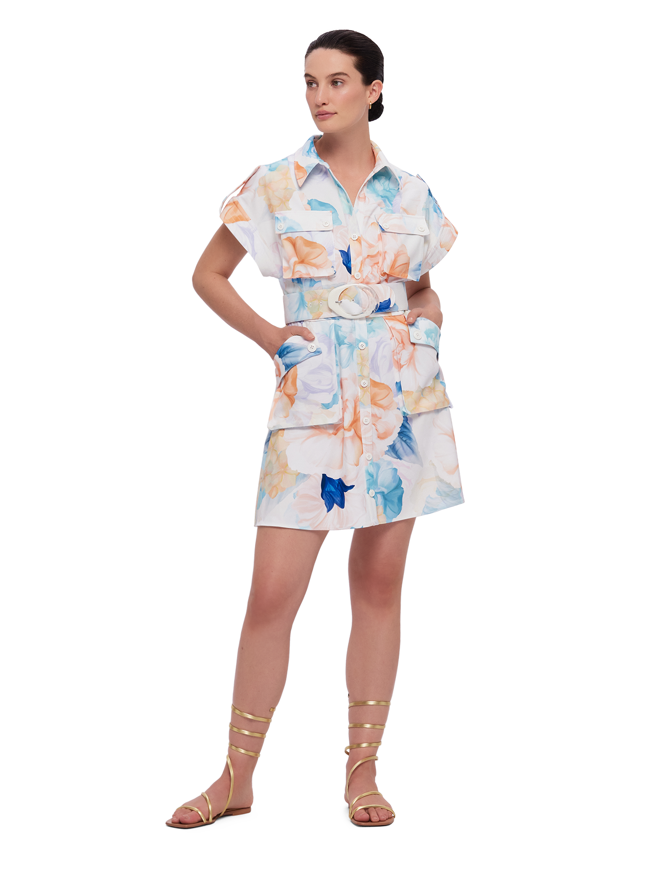 Frankie Pocket Shirt Mini Dress