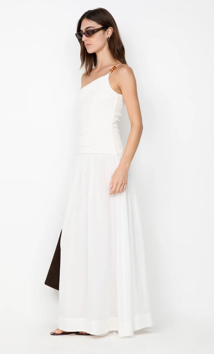 sabrine asym maxi dress - ivory