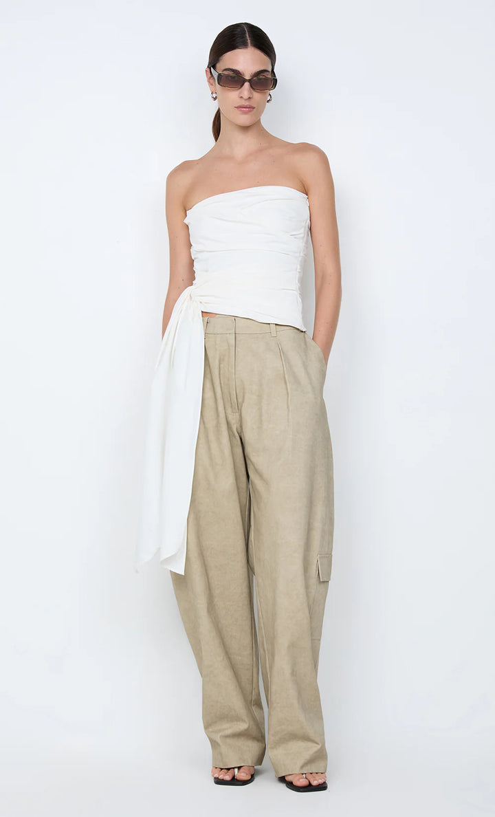 Belle Strapless Top - Ivory