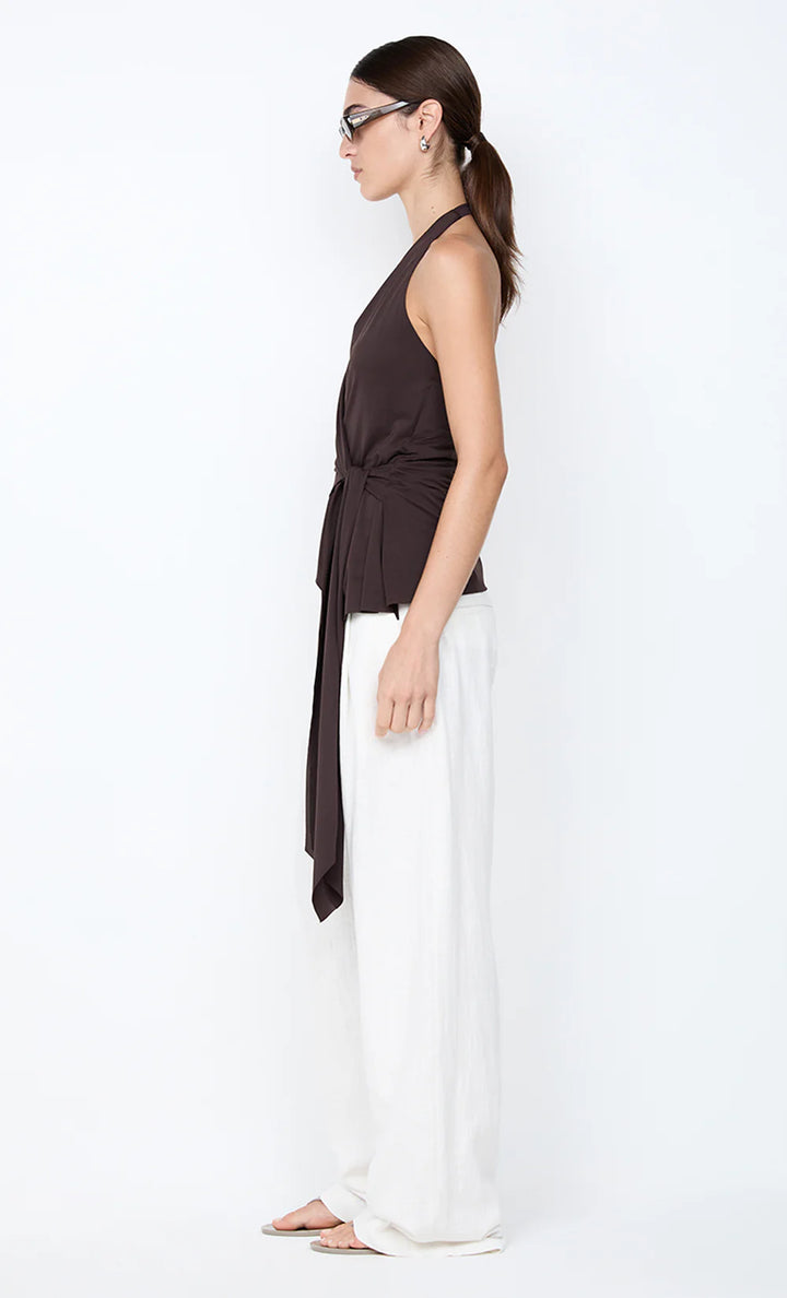 Mia Halter Top - Dark Chocolate