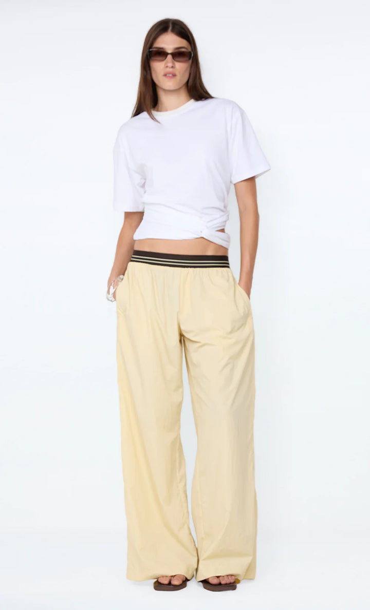 Jerri Wide Leg Pant - Butter