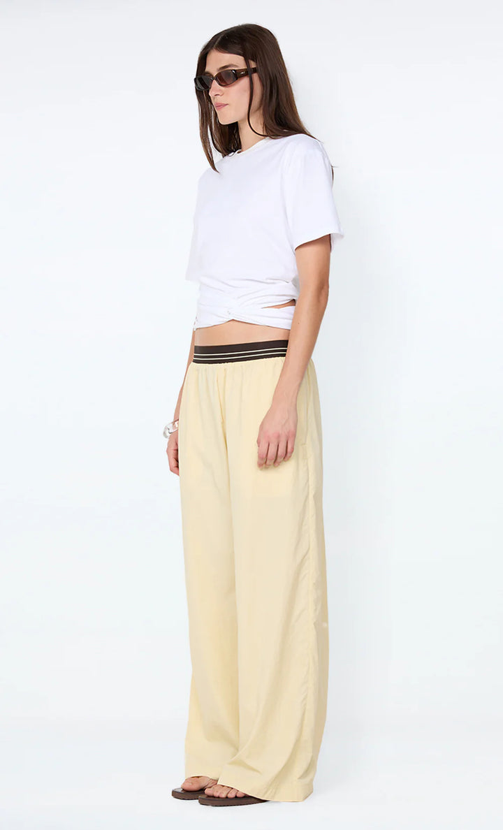 Jerri Wide Leg Pant - Butter