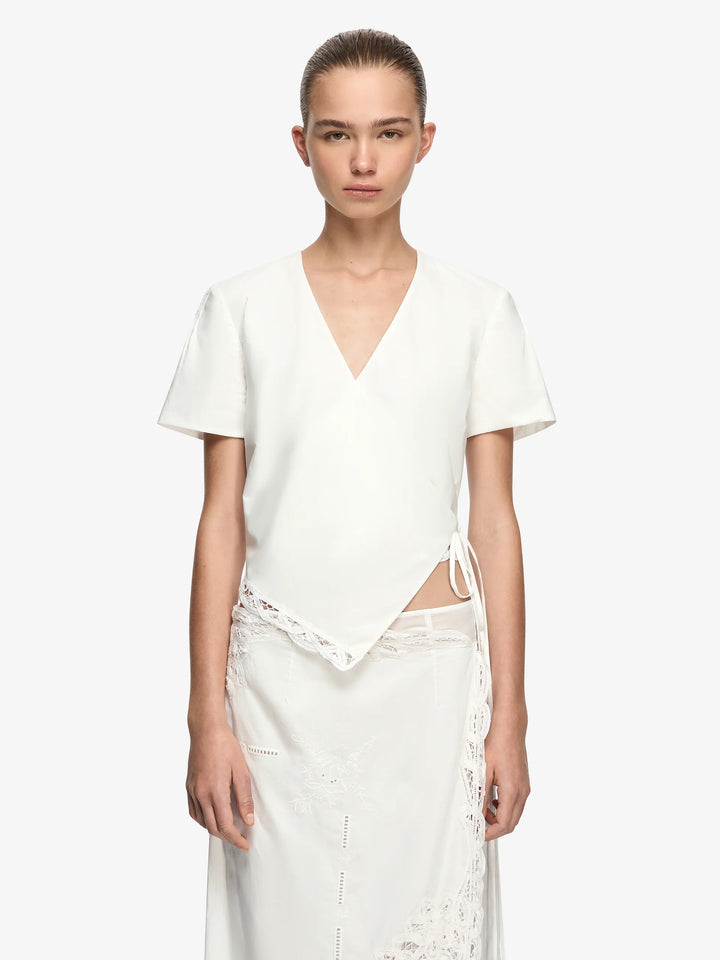 Skye Wrap Top - Ivory