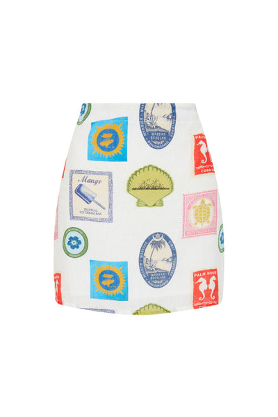 East Mini Skirt - Holiday Stamp