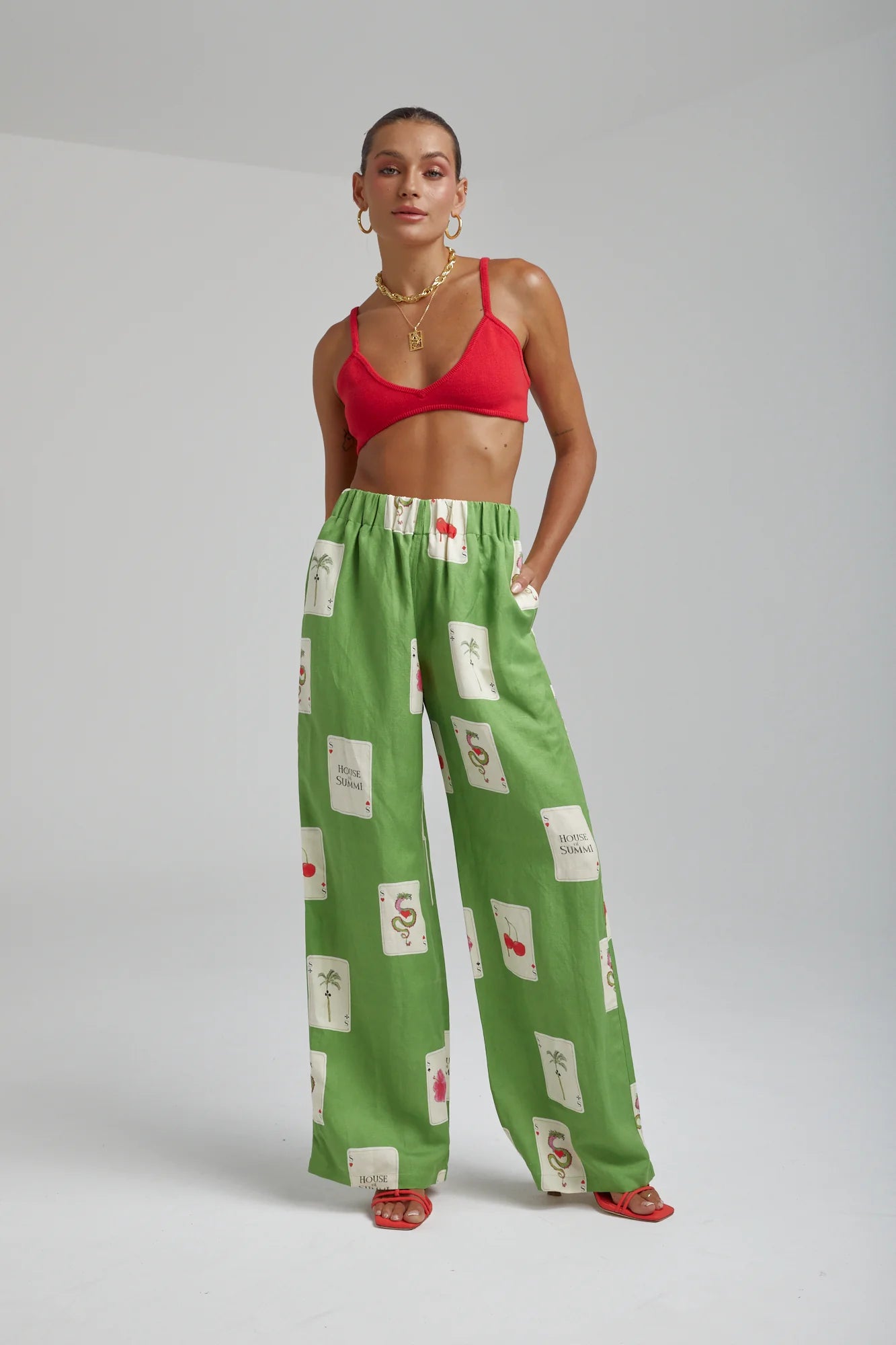 Linen Pants - House of Summi Tarragon