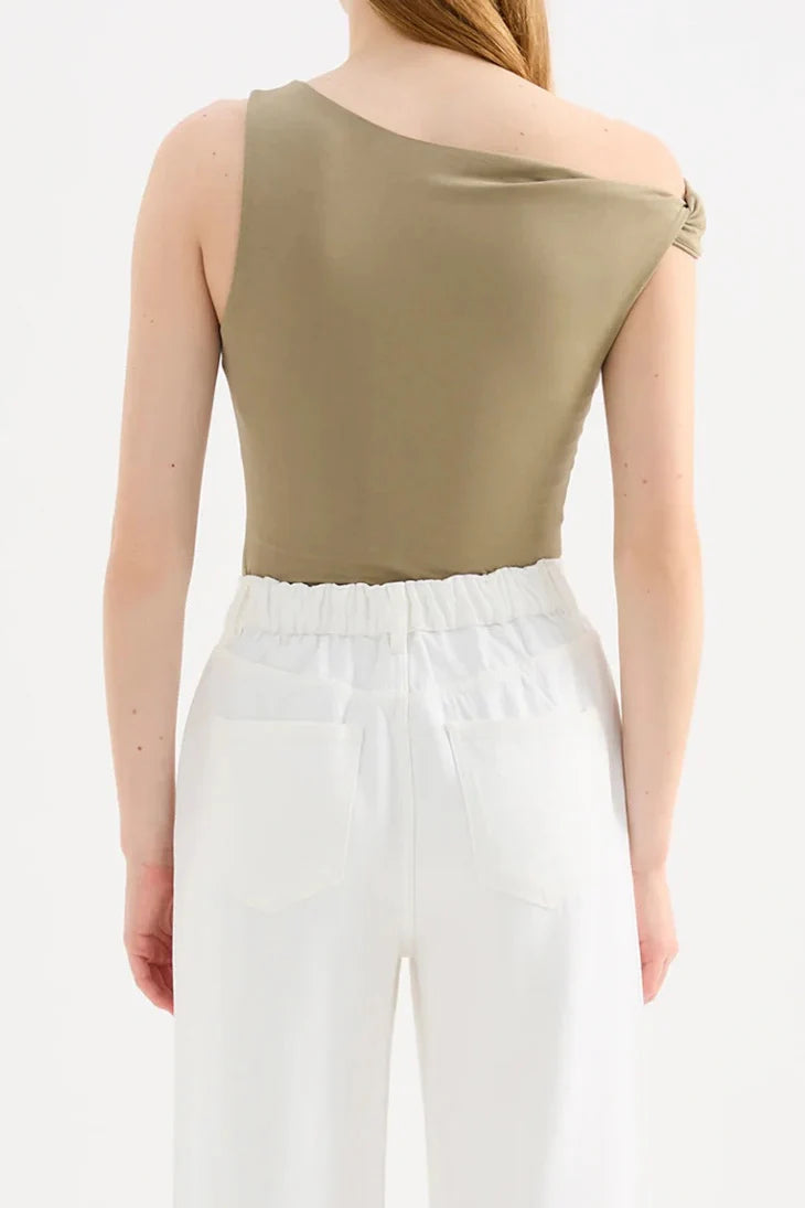 CHELSEA TOP - DEEP SAGE