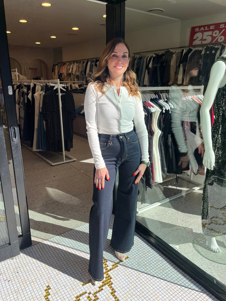 Eva Wide - Light Vintage Indigo