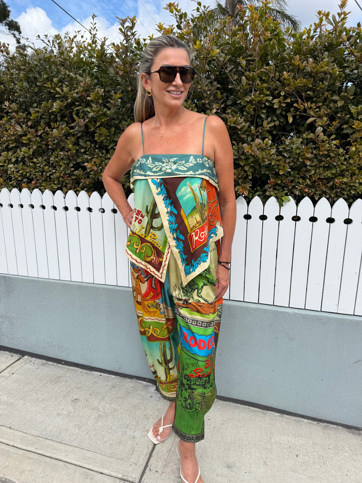 ACE SILK SCARF TOP
