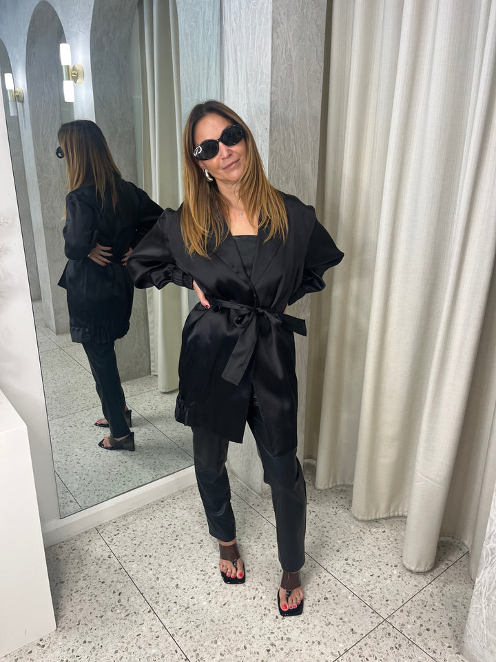 Organza Bomber - Black