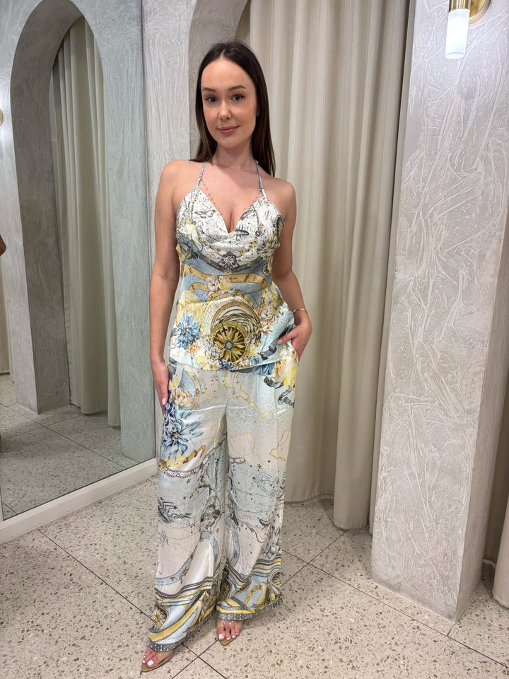 button front lounge pant - My lucky stars