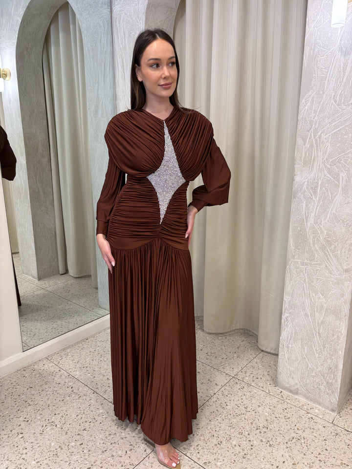 Silvio Ruched Midi Dress