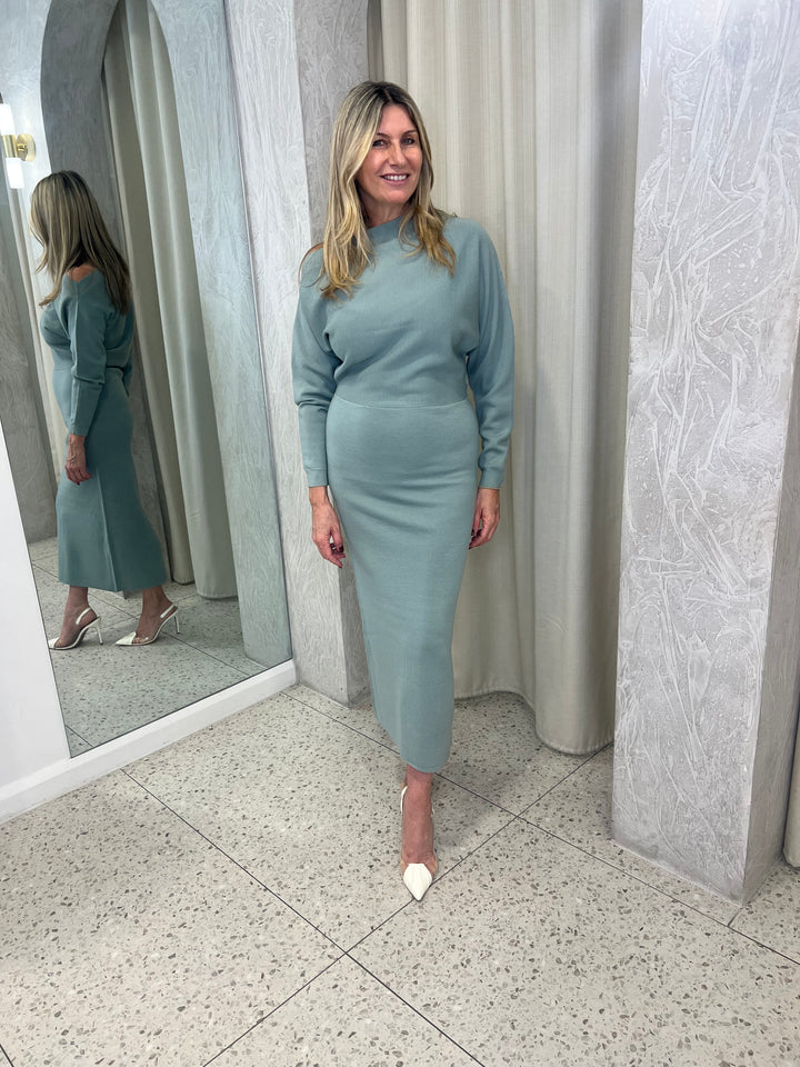 Future Feelings Knit Dress - Sage