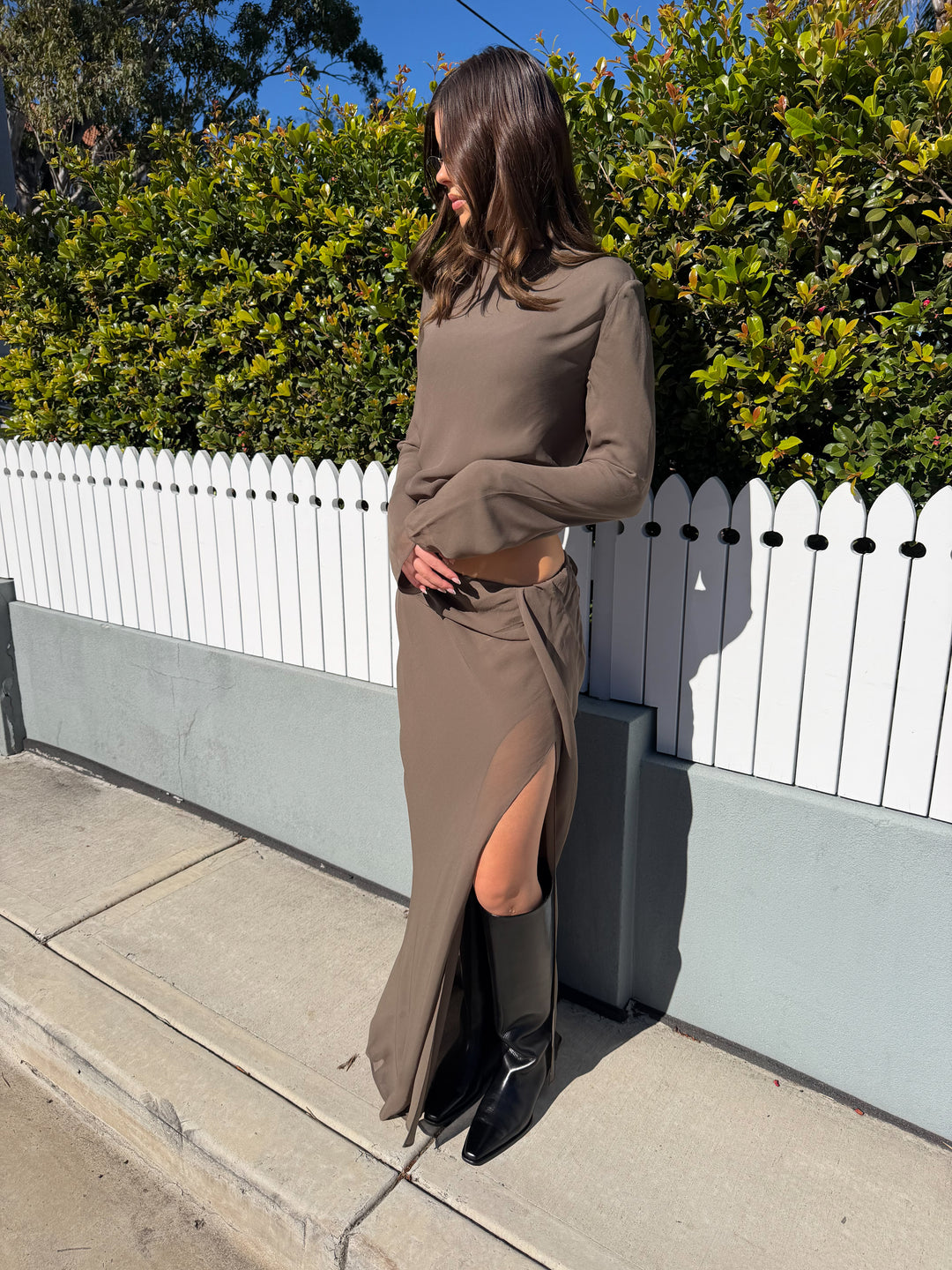 BRIYA L/S TOP - TWIG