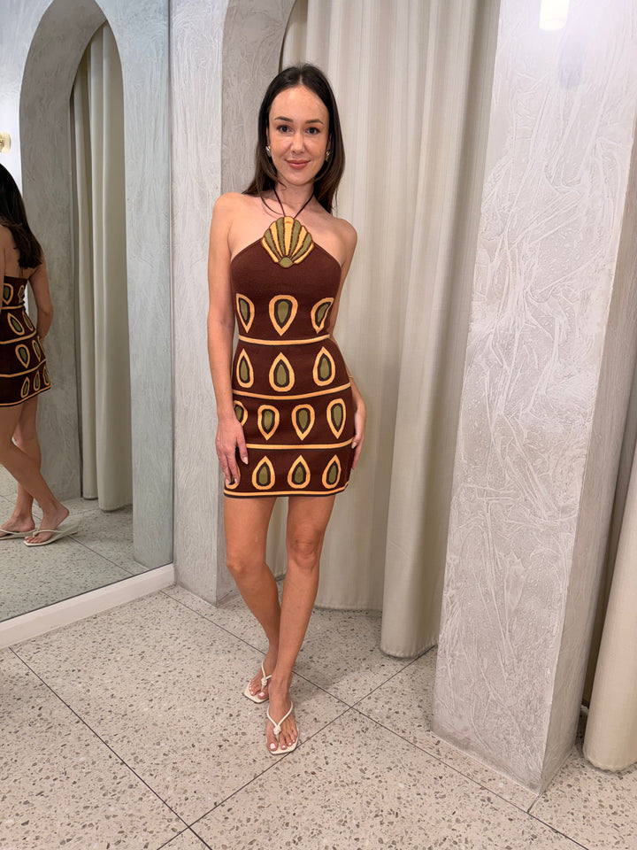 Concha Halter Mini Dress