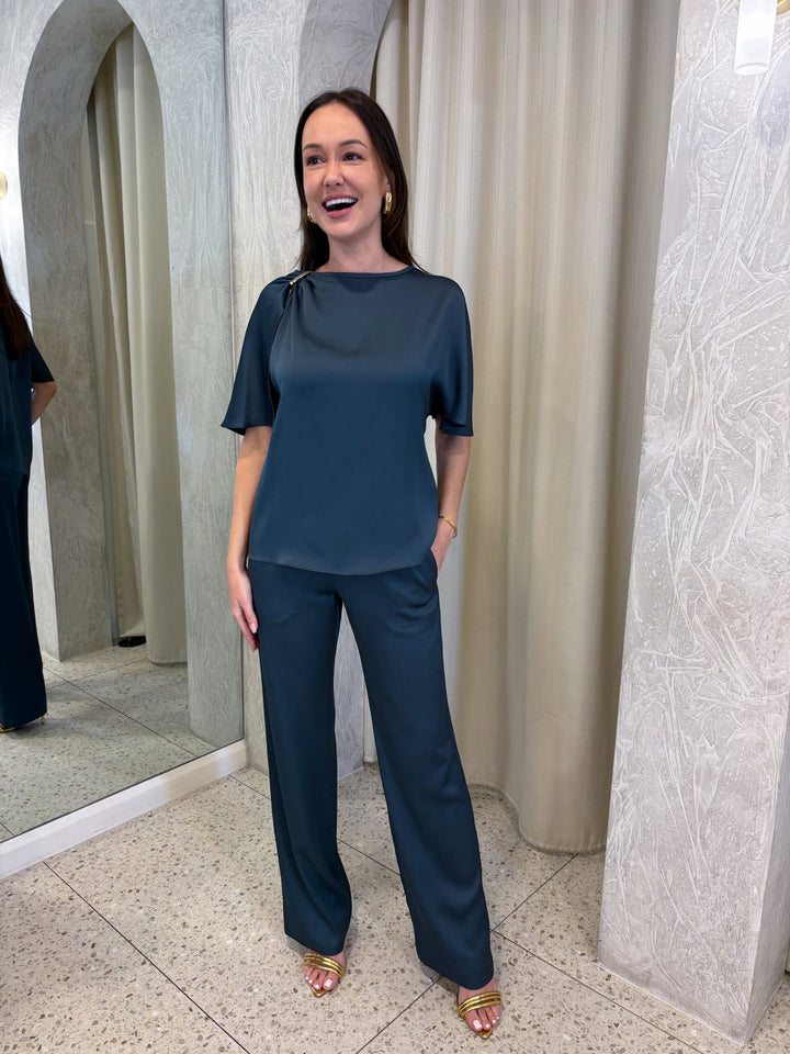 YOUR SONG PULL ON PANT - TEAL