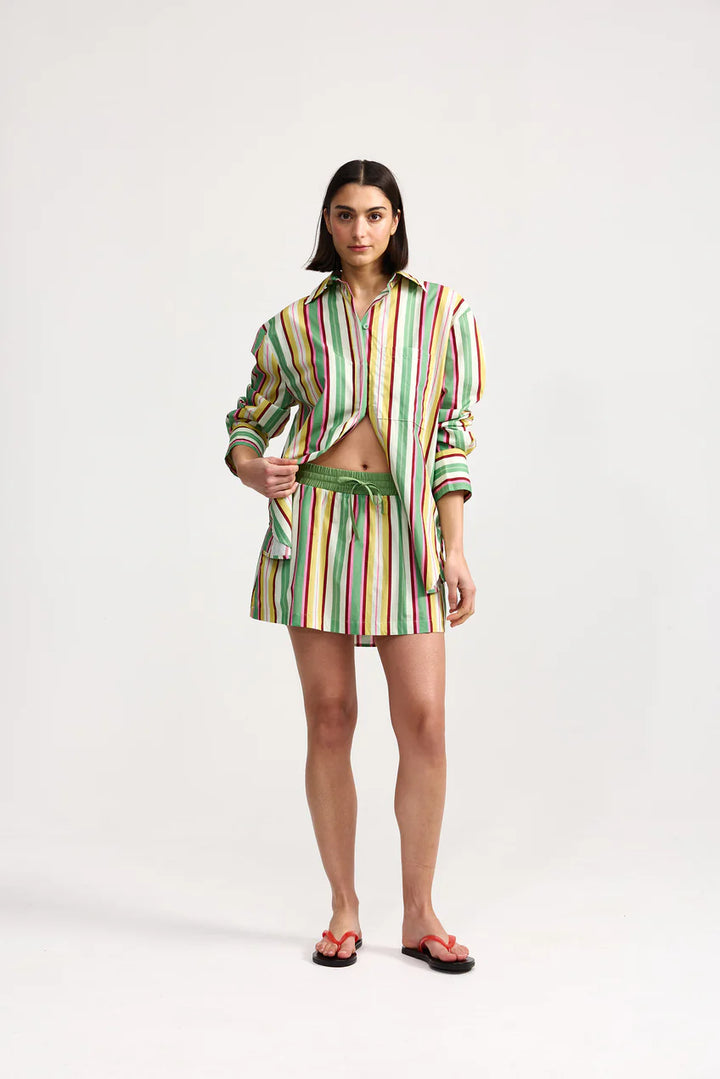 Indi Skirt - Meadow Stripe