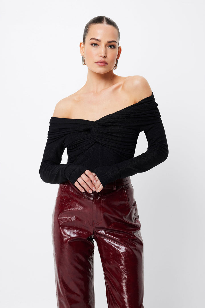 Intermission Off Shoulder Top - Black