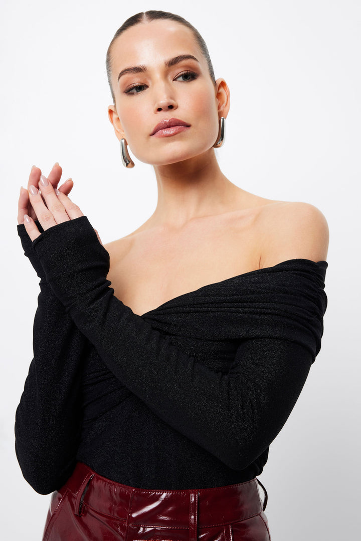 Intermission Off Shoulder Top - Black