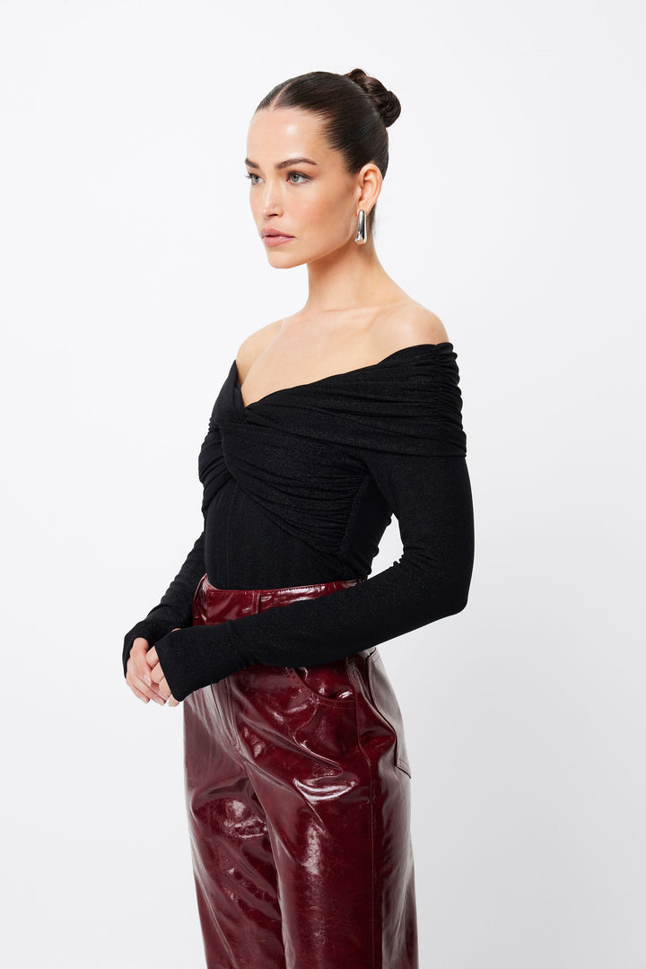 Intermission Off Shoulder Top - Black