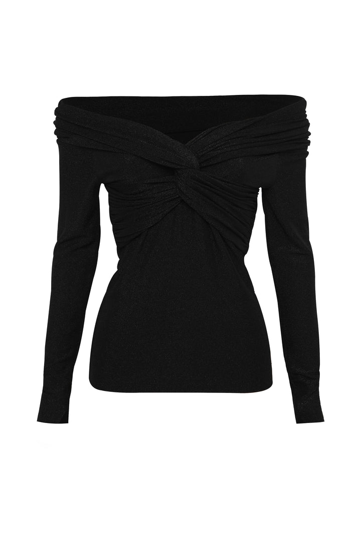 Intermission Off Shoulder Top - Black