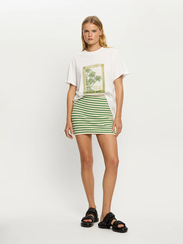 Corinne Knit Mini Skirt - Stripe