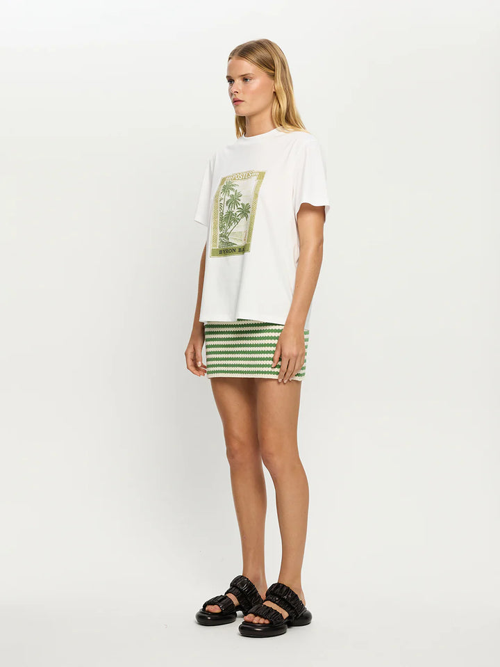 Corinne Knit Mini Skirt - Stripe