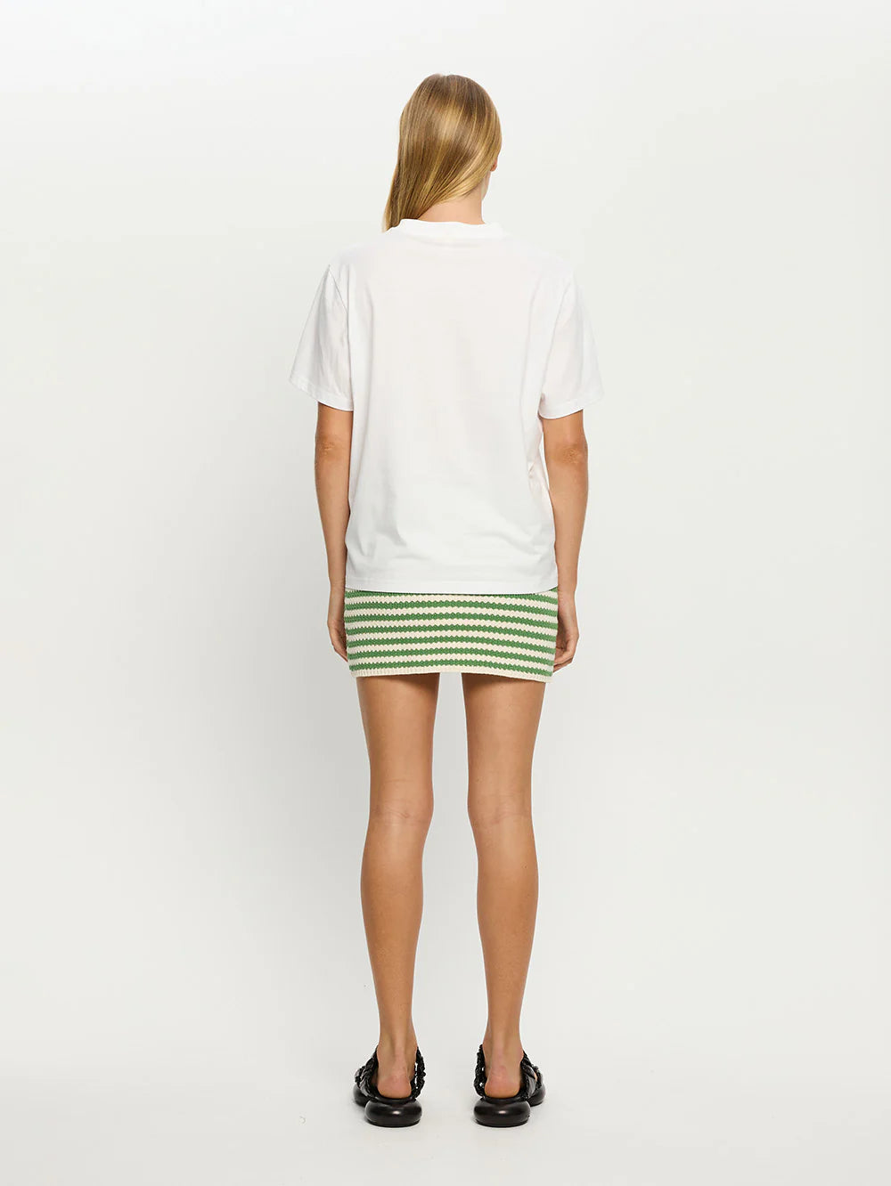 Corinne Knit Mini Skirt - Stripe