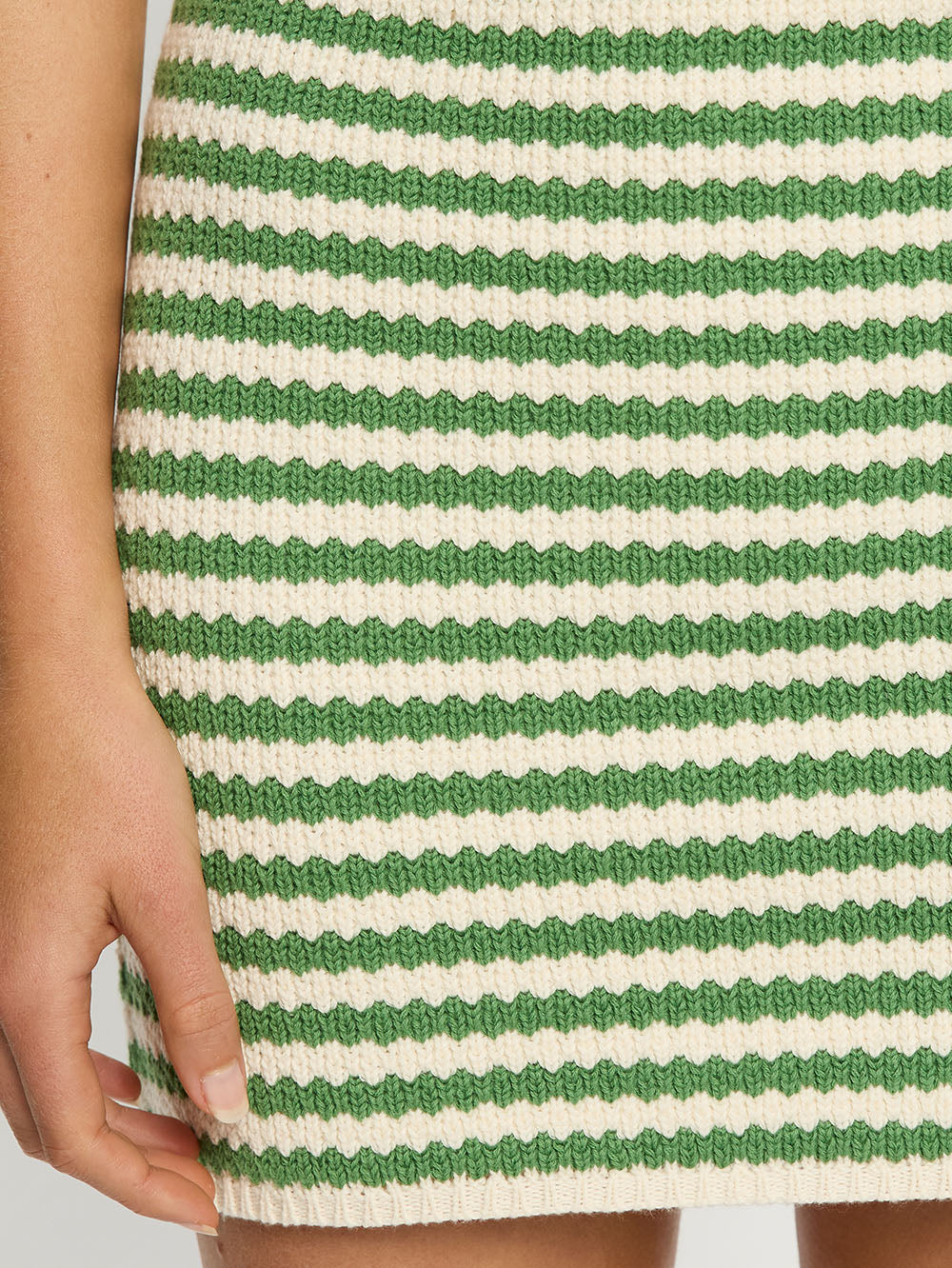 Corinne Knit Mini Skirt - Stripe