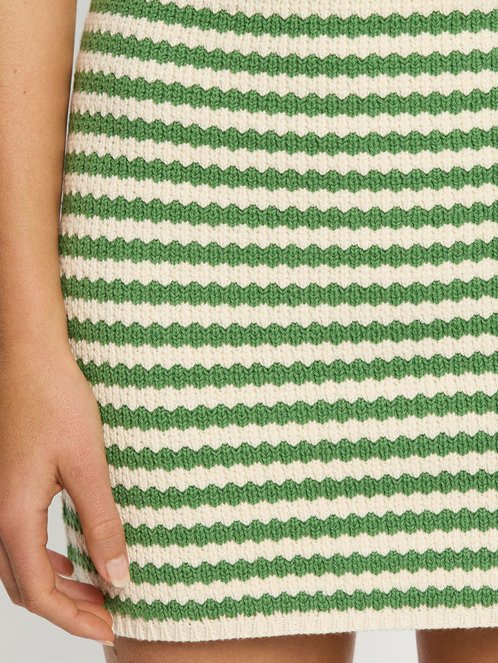 Corinne Knit Mini Skirt - Stripe
