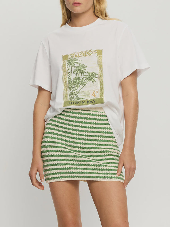 Corinne Knit Mini Skirt - Stripe