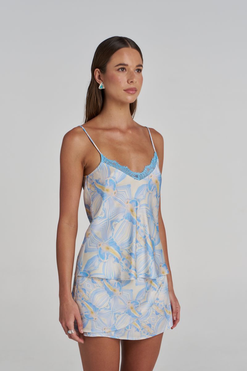 SIREN LACE TOP - ORCHID PRISM